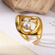 Nova Pearl Ring (adjustable)