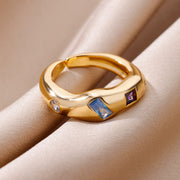 Aurora Band Ring (adjustable)