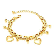 Two Hearts Bracelet